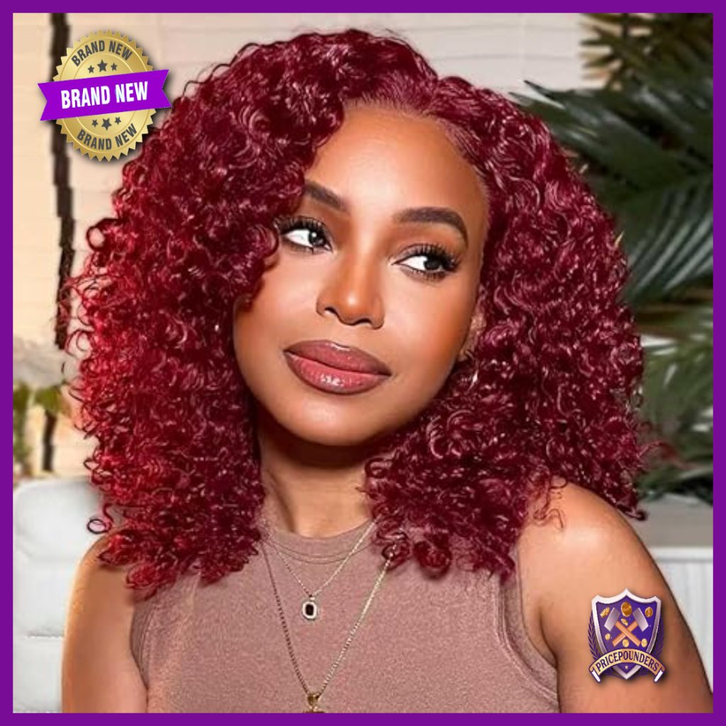 Human Hair Wig 16 Inch Deep Wave Glueless Hd Lace Front Bob